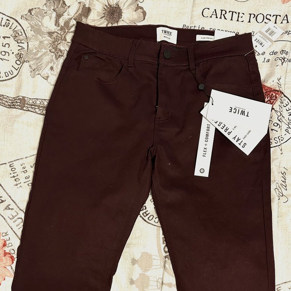 TWICE Men's Skinny Jeans - Maroon 32x32s